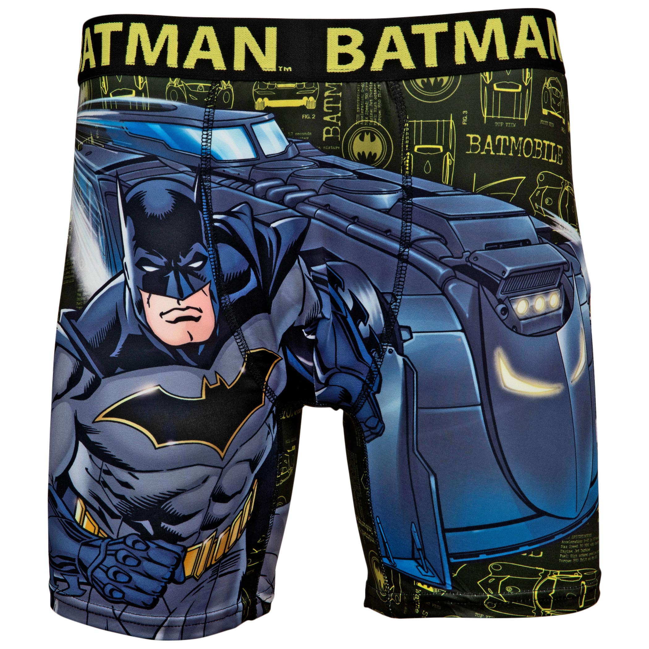 DC Comics Batman with Batmobile Boxer Briefs